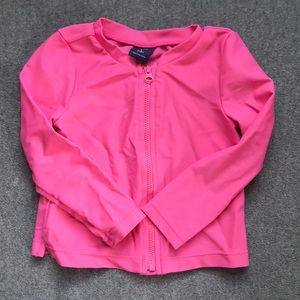 Girls 2T Zip-Up Rashguard GAP NWOT